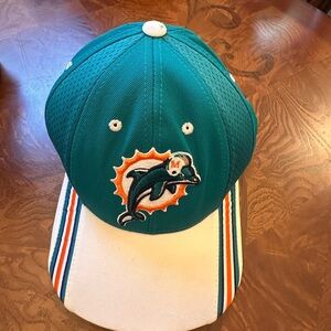 Reebok Teal and White NFL Dolphins Cap.